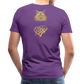 One Bird Two Stones Double Sided Men's Premium T - purple