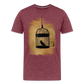 One Bird Two Stones Double Sided Men's Premium T - heather burgundy