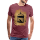 One Bird Two Stones Double Sided Men's Premium T - heather burgundy