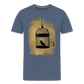 One Bird Two Stones Double Sided Men's Premium T - heather blue