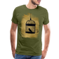 One Bird Two Stones Double Sided Men's Premium T - olive green