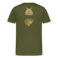 One Bird Two Stones Double Sided Men's Premium T - olive green