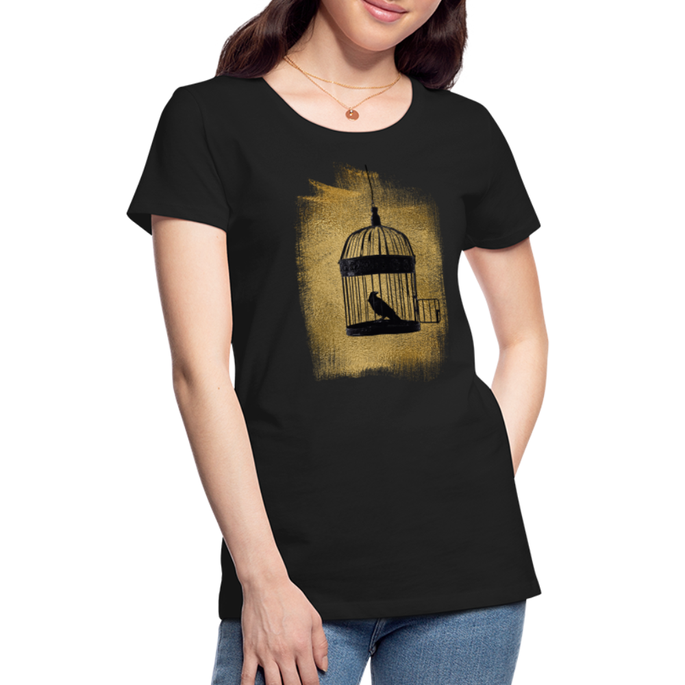 One Bird Two Stones Women’s Premium T - black