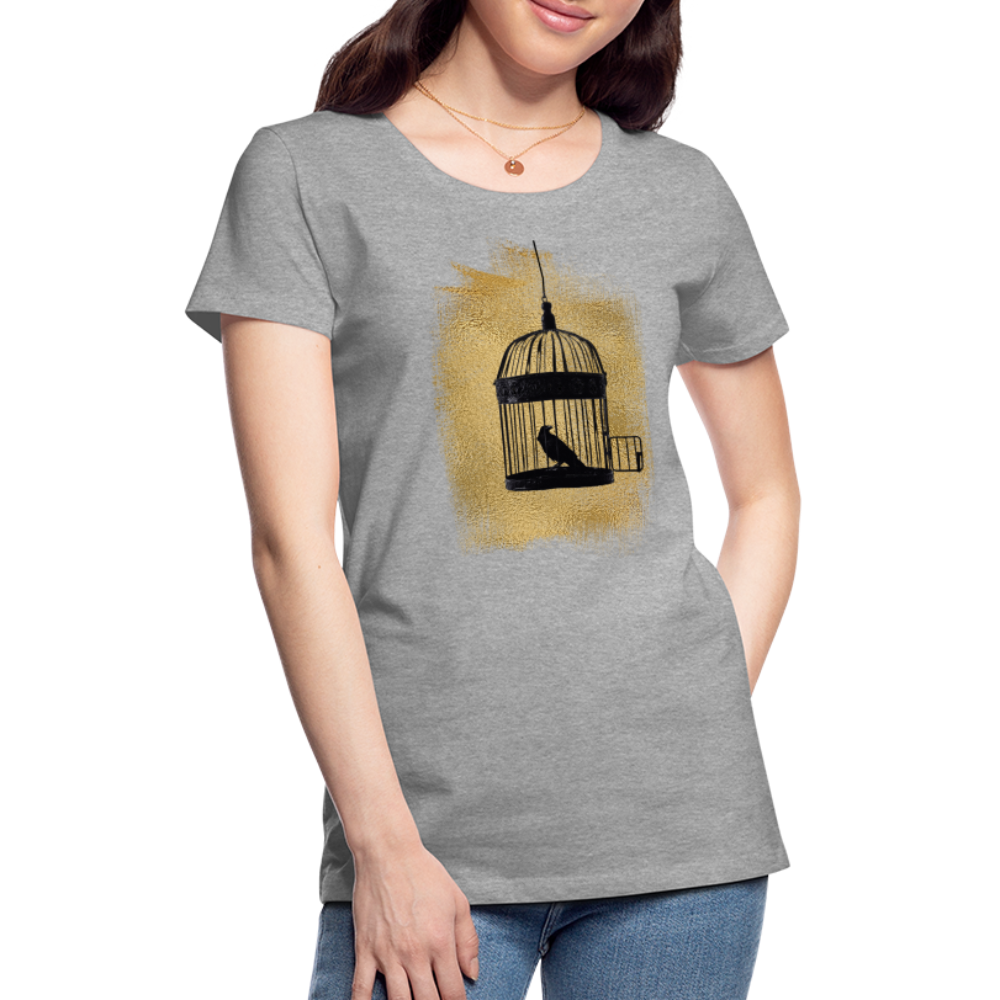 One Bird Two Stones Women’s Premium T - heather gray