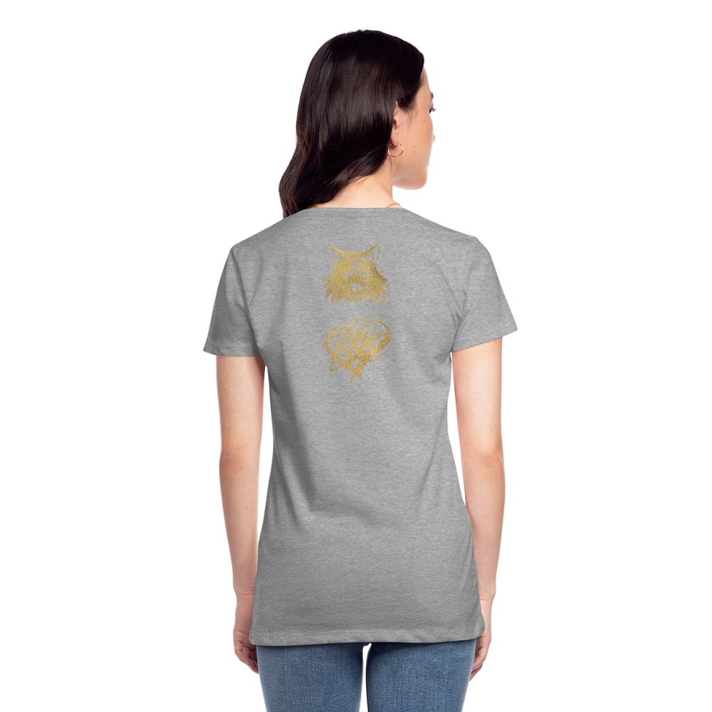 One Bird Two Stones Women’s Premium T - heather gray