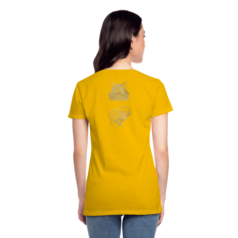 One Bird Two Stones Women’s Premium T - sun yellow