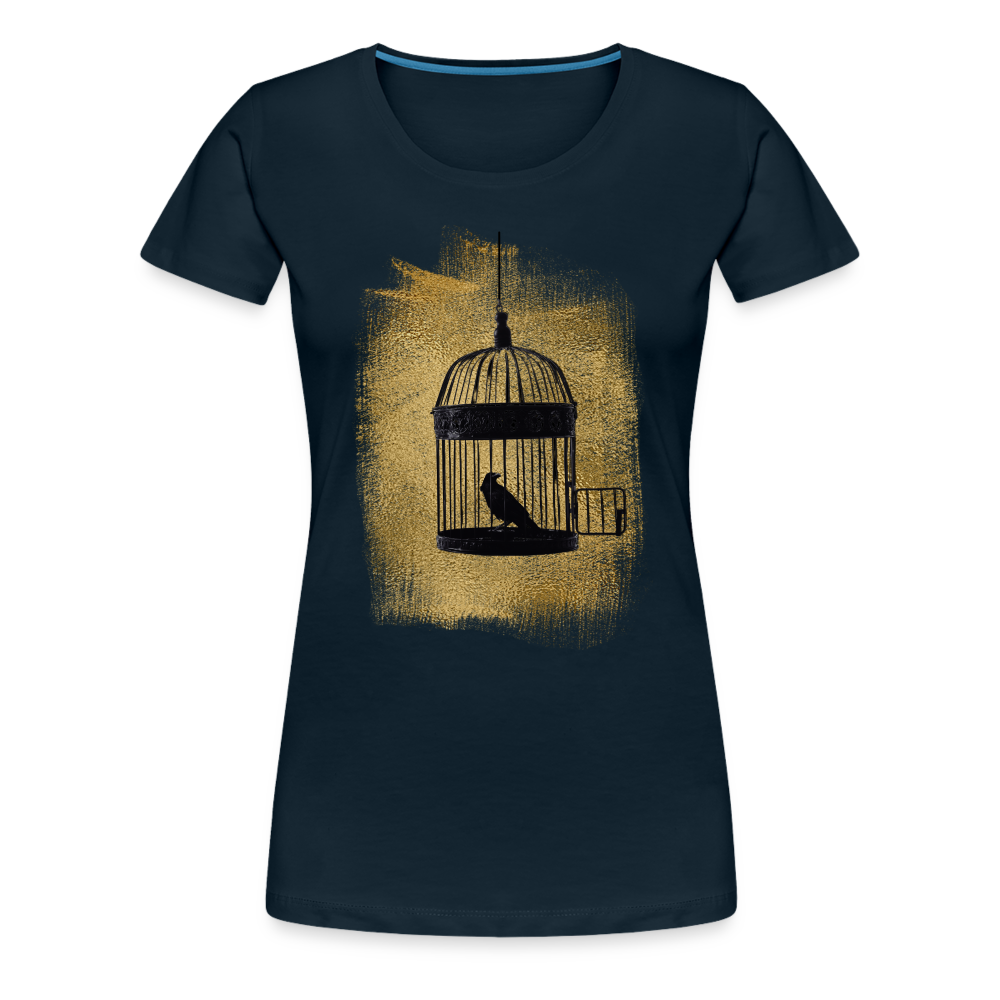 One Bird Two Stones Women’s Premium T - deep navy