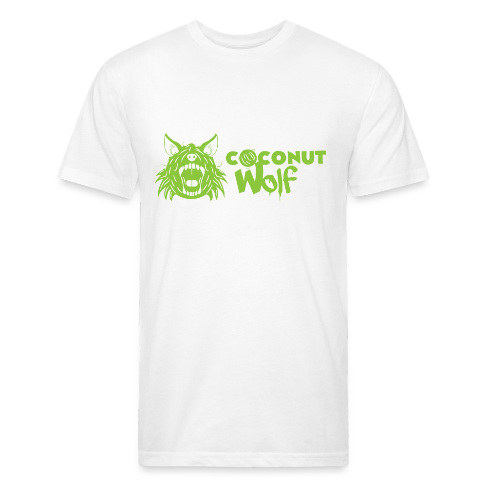 Coconut & Lime Men's Fitted T - white