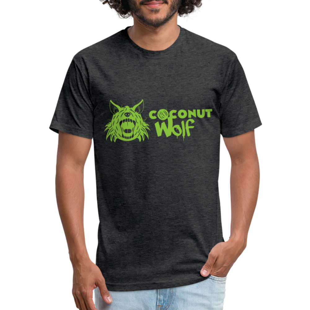 Coconut & Lime Men's Fitted T - heather black