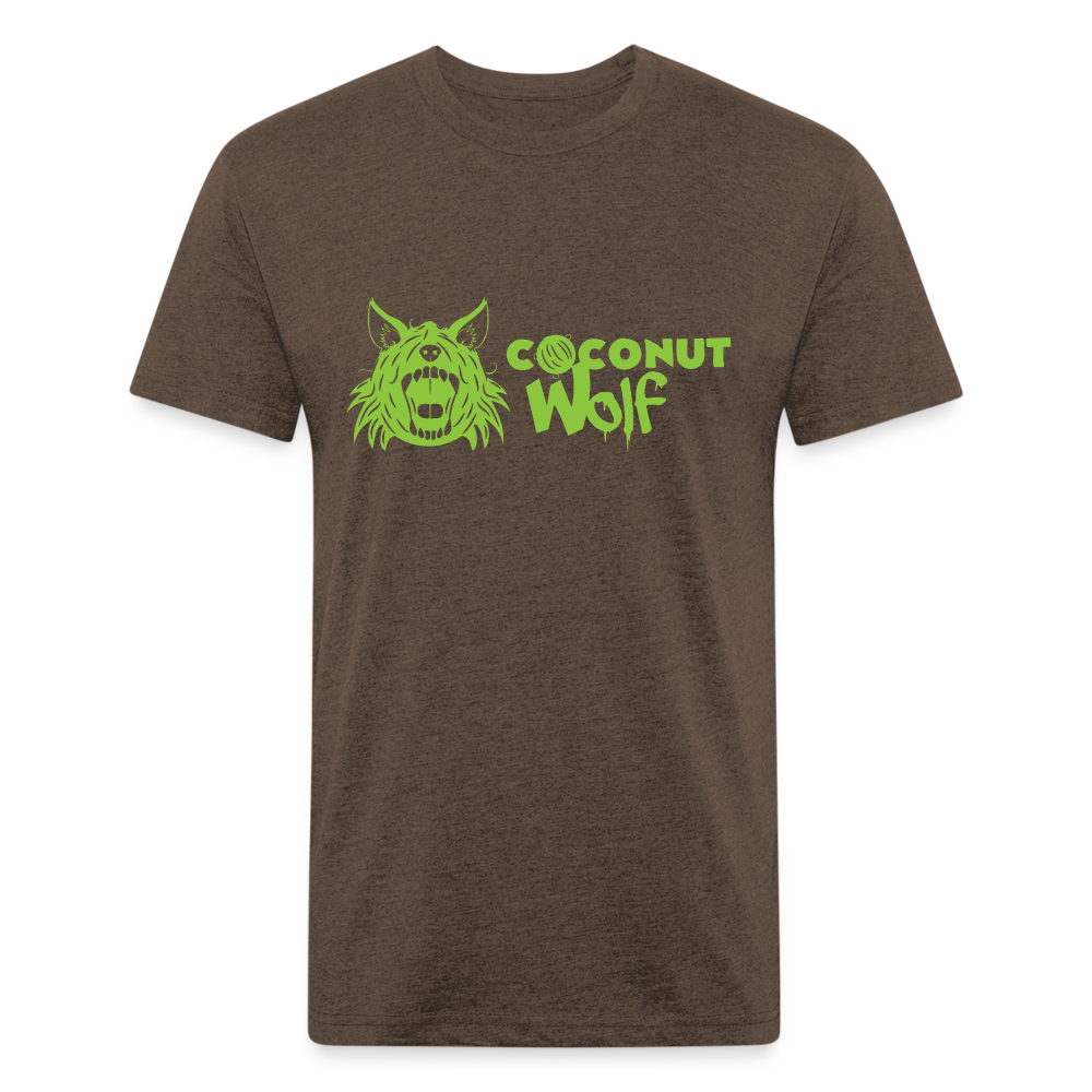 Coconut & Lime Men's Fitted T - heather espresso