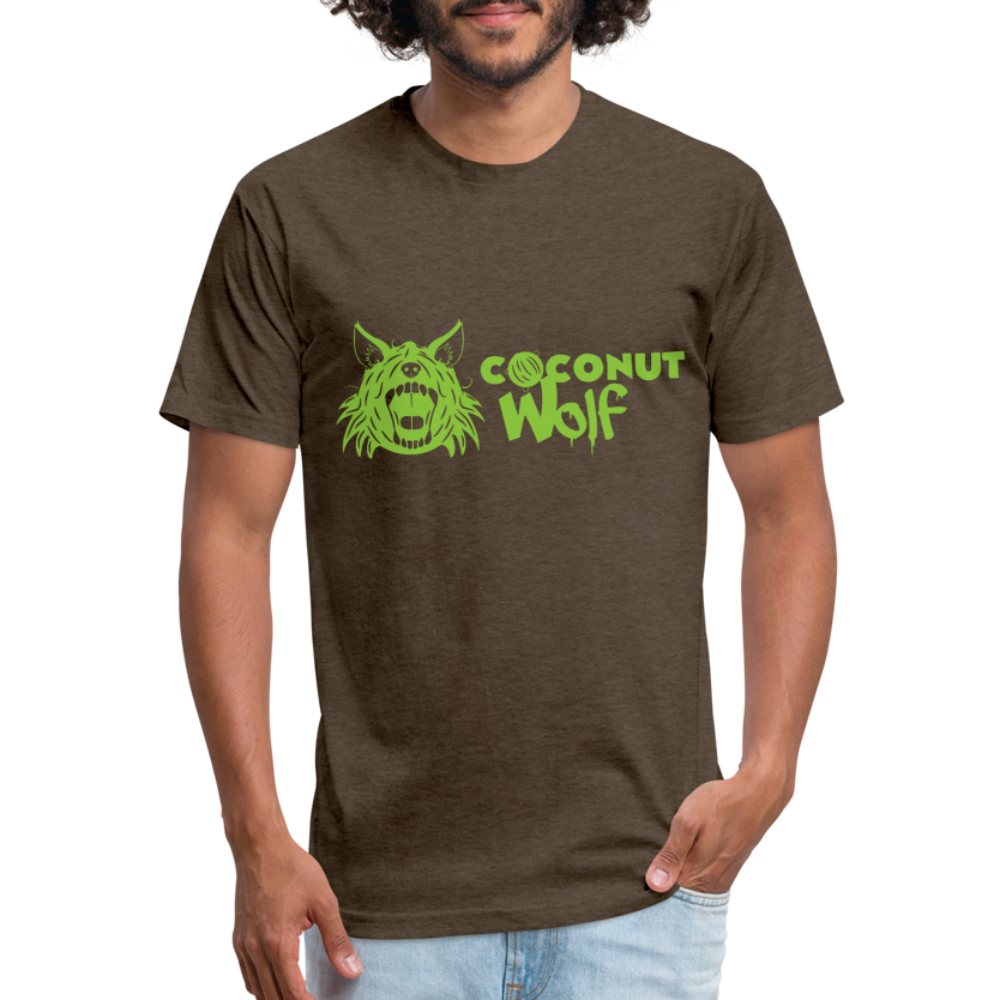 Coconut & Lime Men's Fitted T - heather espresso