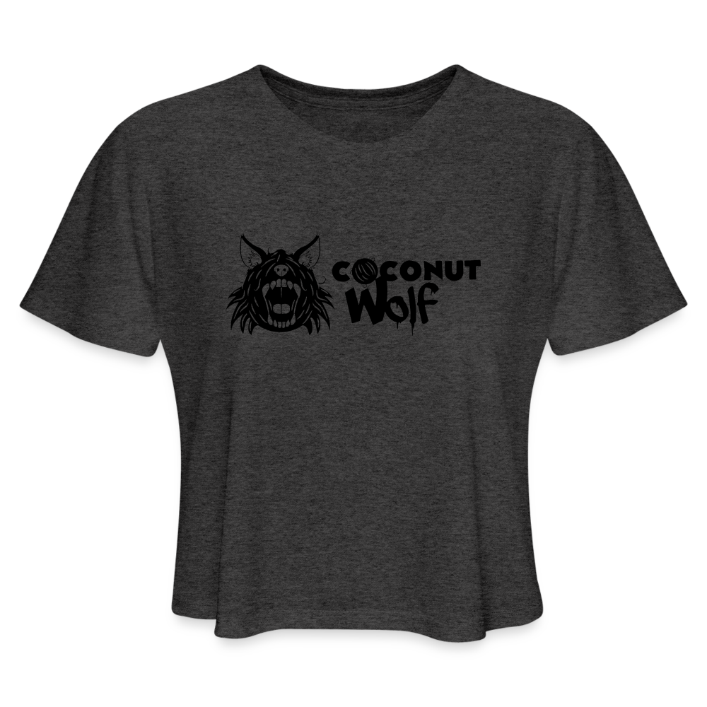 Coconut Wolf Women's Cropped Top T - deep heather