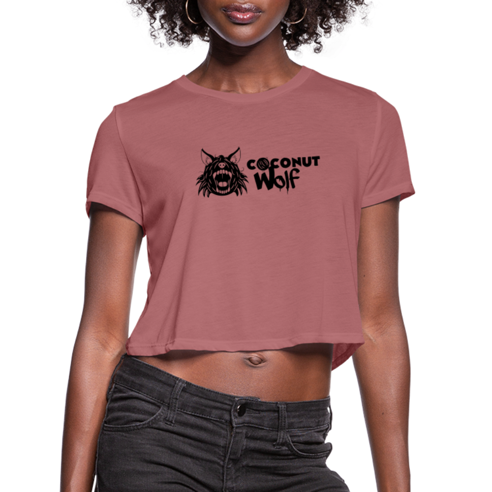 Coconut Wolf Women's Cropped Top T - mauve