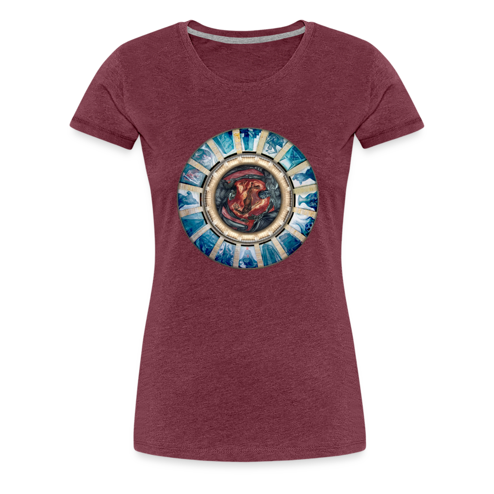 Cenotaph Women’s Premium T - heather burgundy