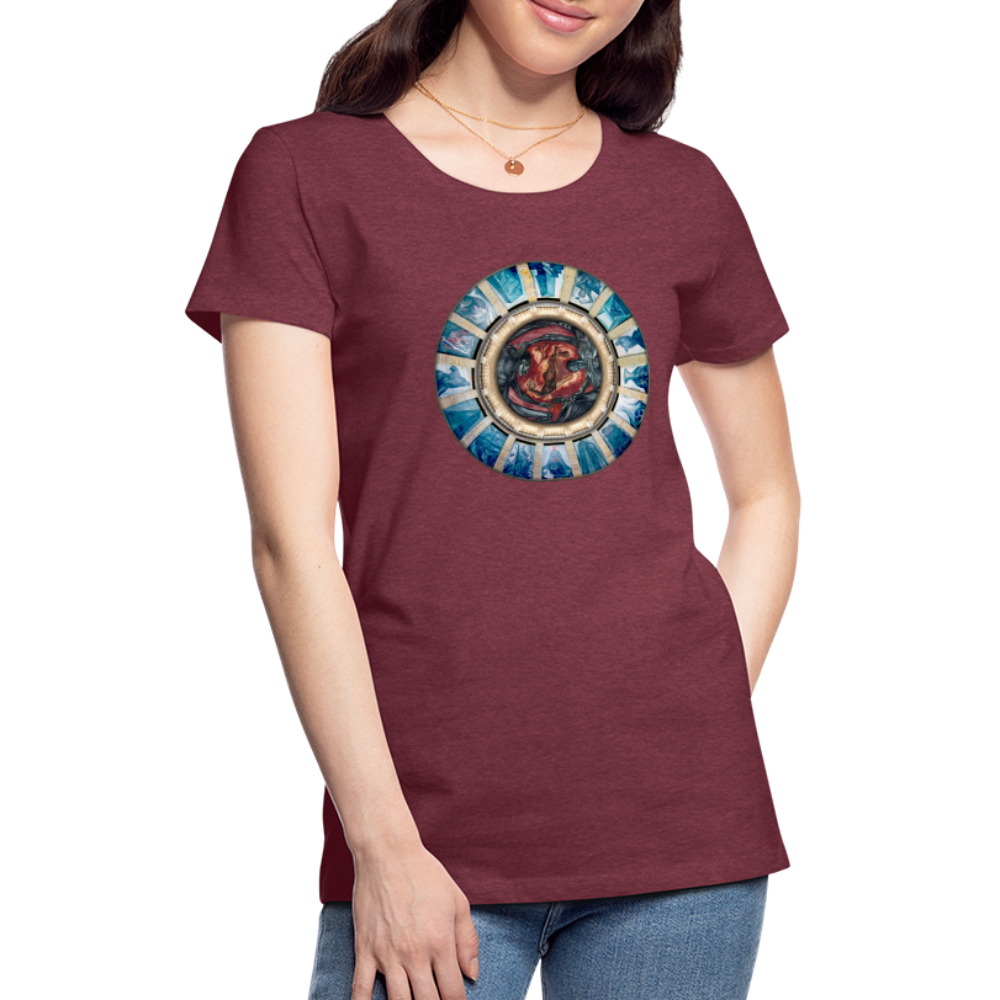 Cenotaph Women’s Premium T - heather burgundy