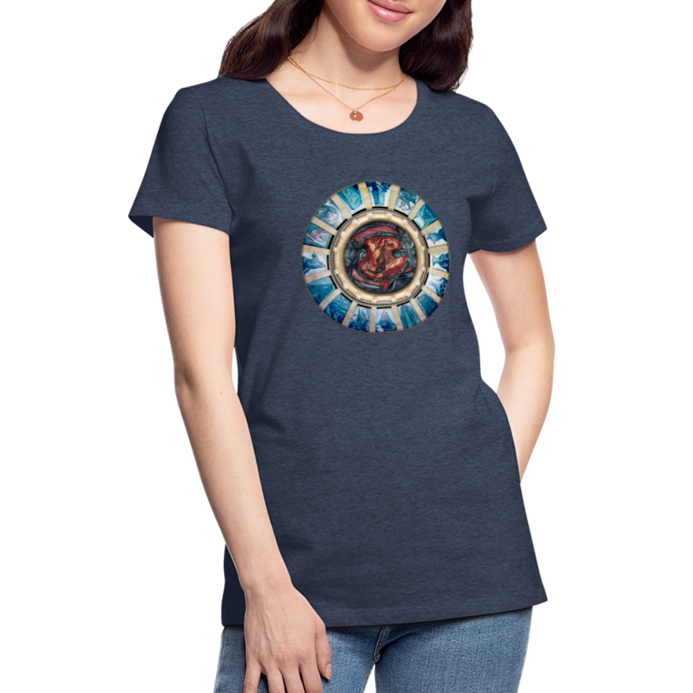 Cenotaph Women’s Premium T - heather blue