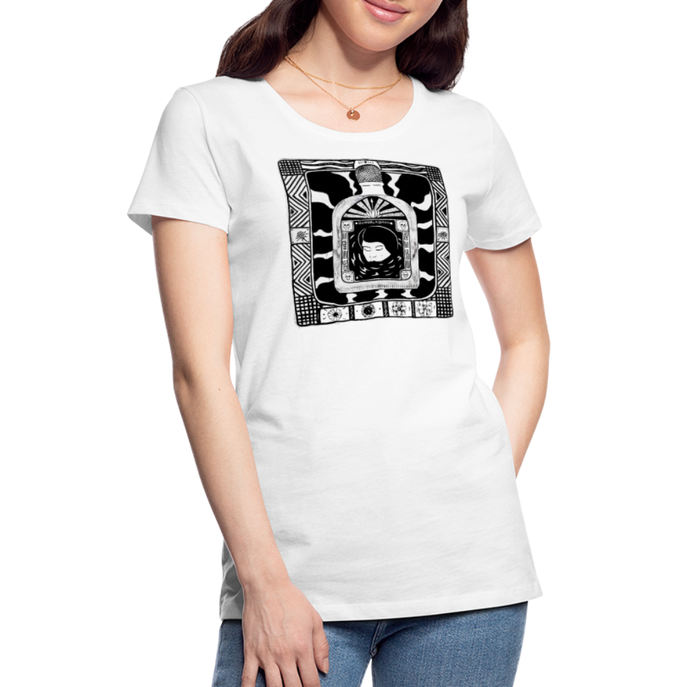 Guadalajara Black Ink Women’s Premium T - white