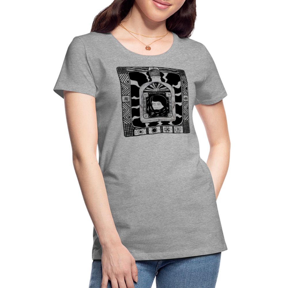 Guadalajara Black Ink Women’s Premium T - heather gray