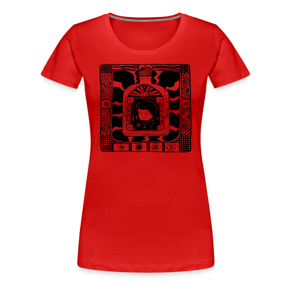 Guadalajara Black Ink Women’s Premium T - red