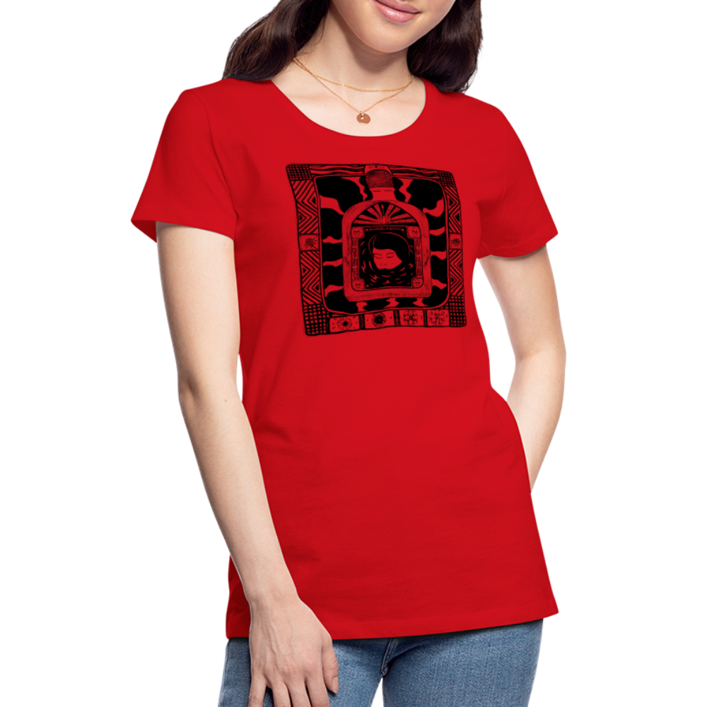 Guadalajara Black Ink Women’s Premium T - red