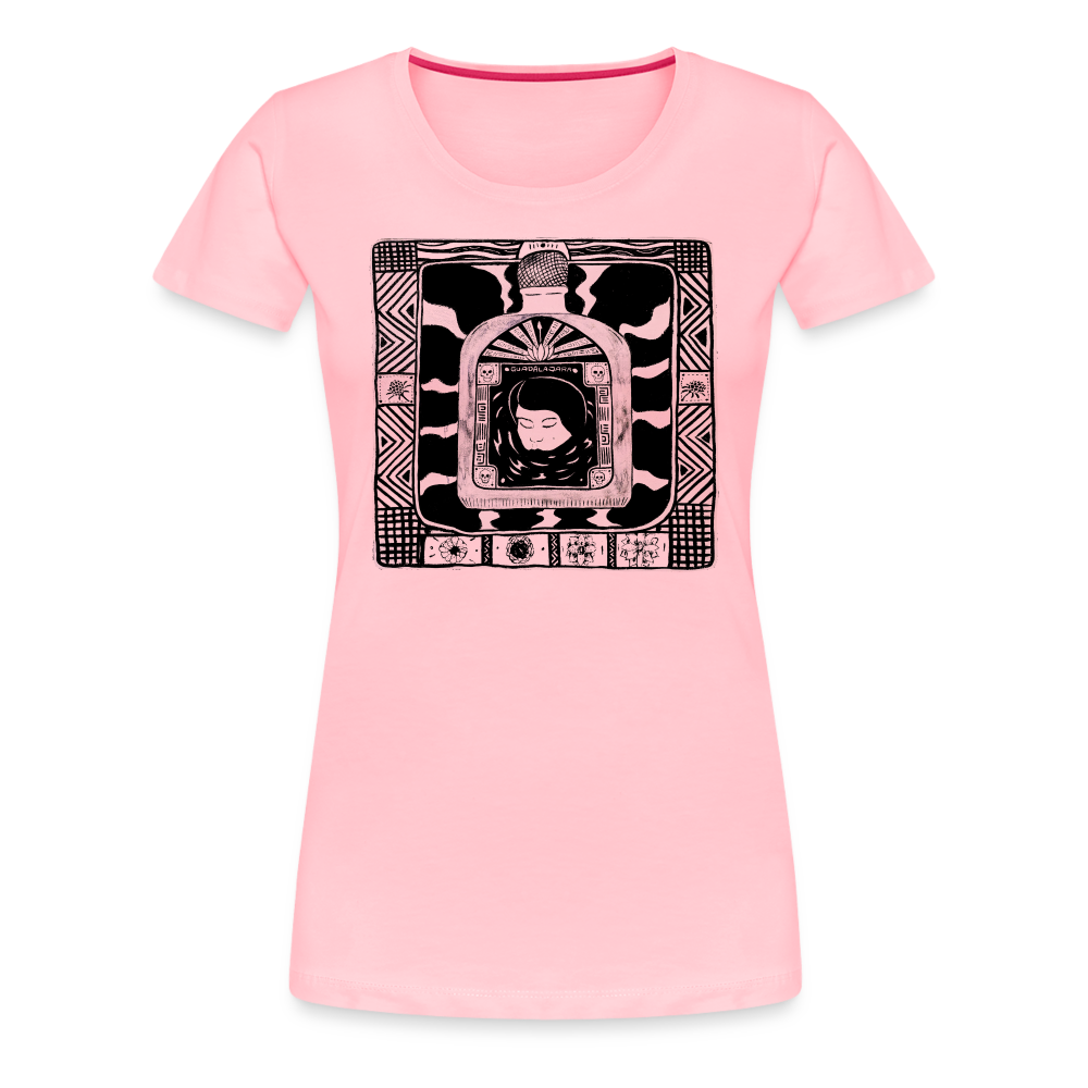 Guadalajara Black Ink Women’s Premium T - pink