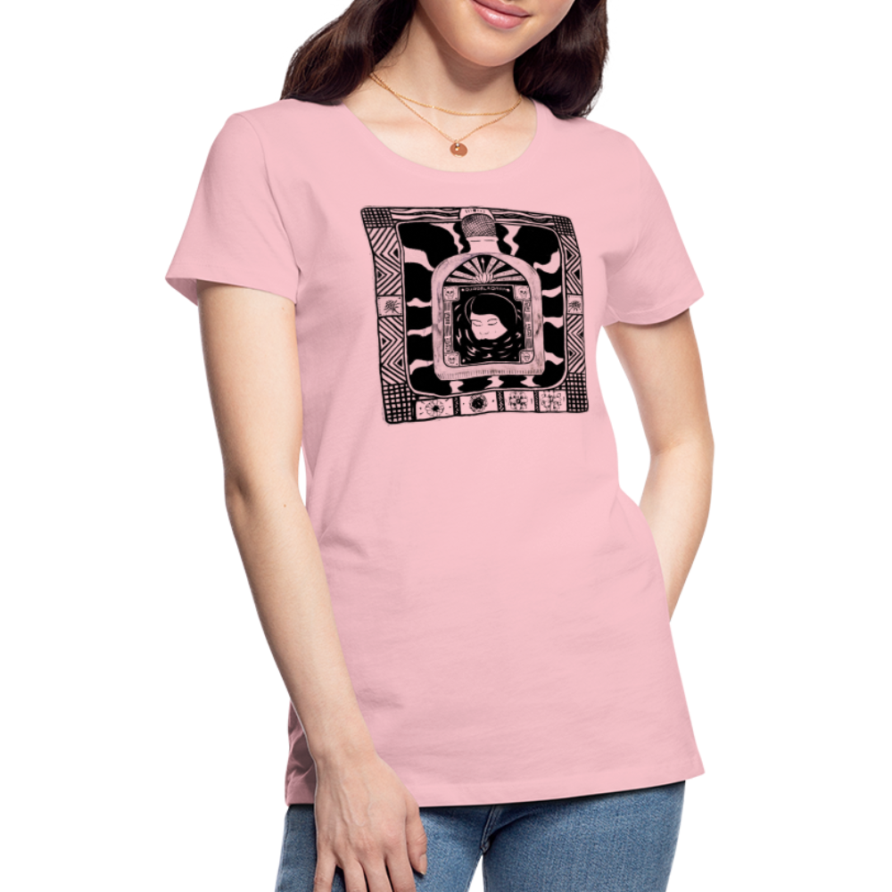 Guadalajara Black Ink Women’s Premium T - pink