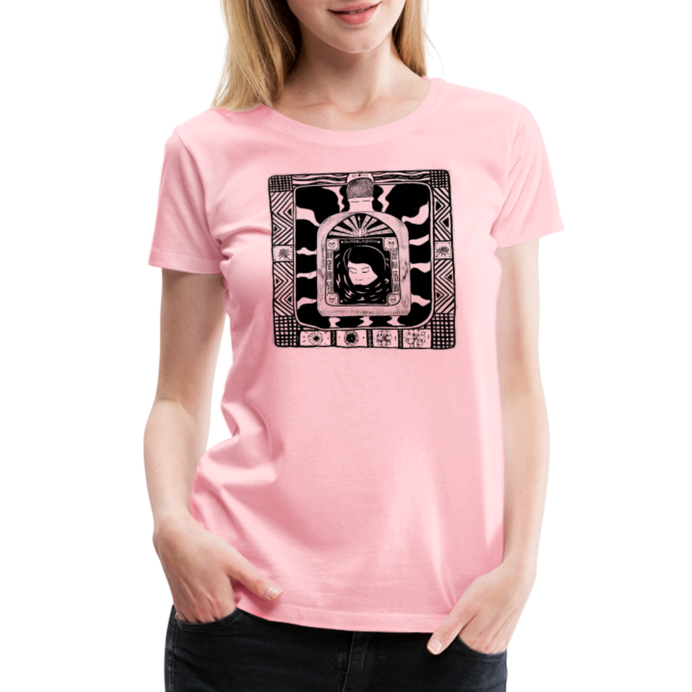 Guadalajara Black Ink Women’s Premium T - pink