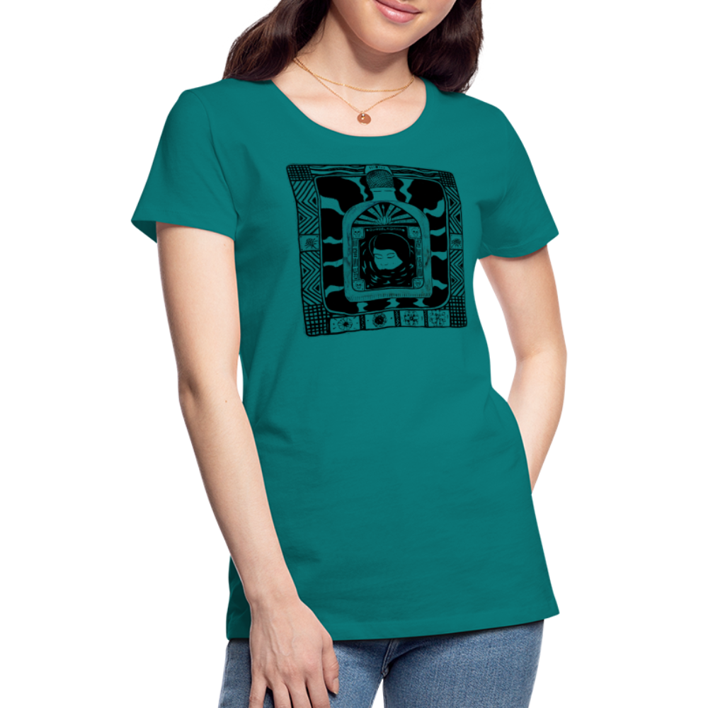 Guadalajara Black Ink Women’s Premium T - teal