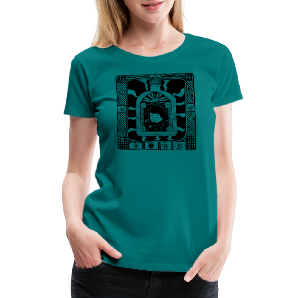 Guadalajara Black Ink Women’s Premium T - teal