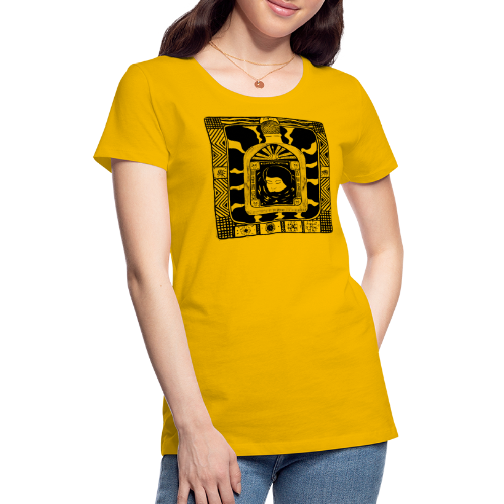 Guadalajara Black Ink Women’s Premium T - sun yellow