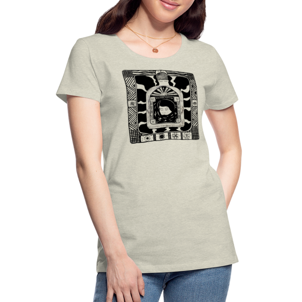 Guadalajara Black Ink Women’s Premium T - heather oatmeal