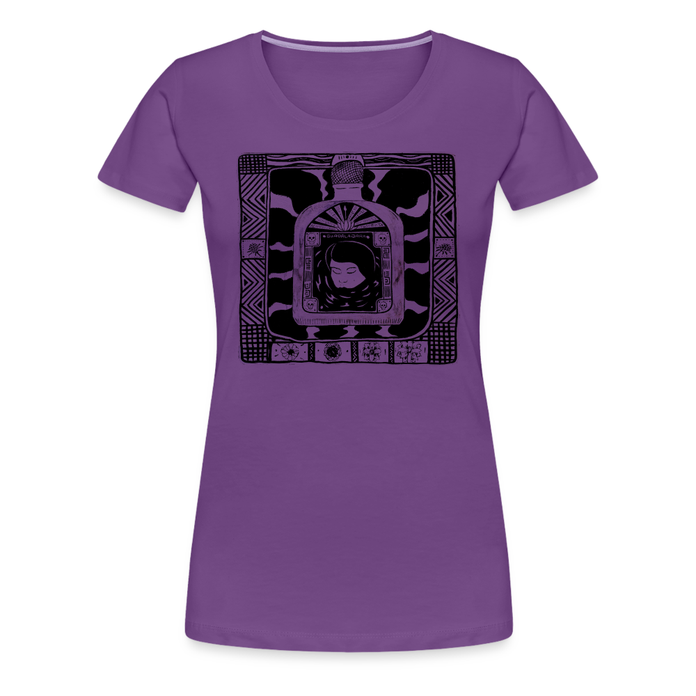 Guadalajara Black Ink Women’s Premium T - purple