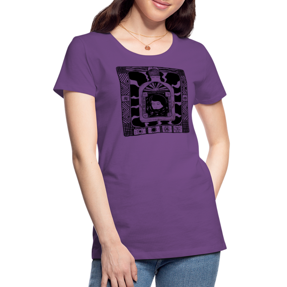 Guadalajara Black Ink Women’s Premium T - purple