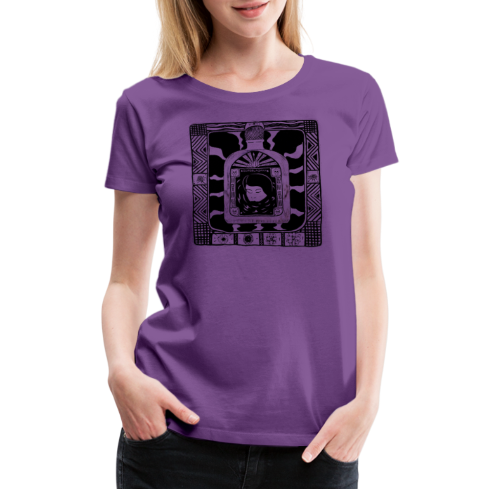 Guadalajara Black Ink Women’s Premium T - purple