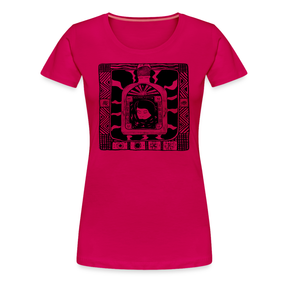 Guadalajara Black Ink Women’s Premium T - dark pink