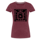 Guadalajara Black Ink Women’s Premium T - heather burgundy