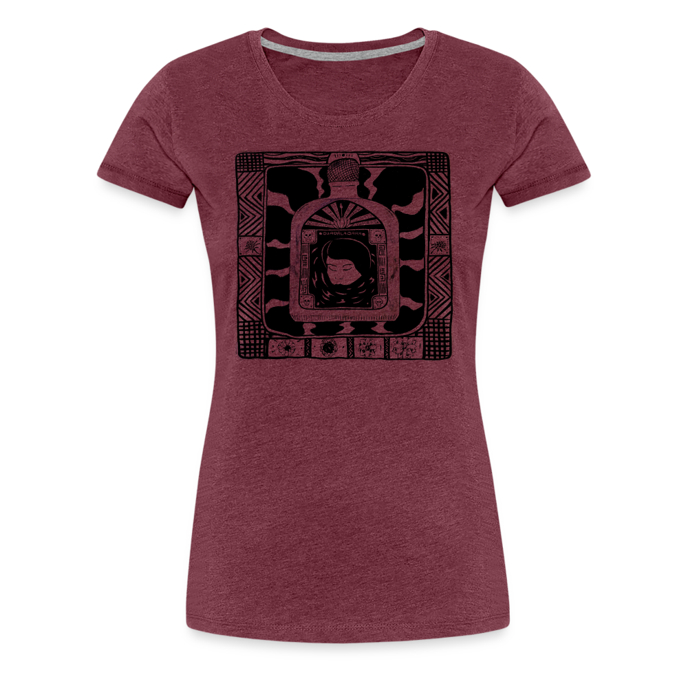 Guadalajara Black Ink Women’s Premium T - heather burgundy