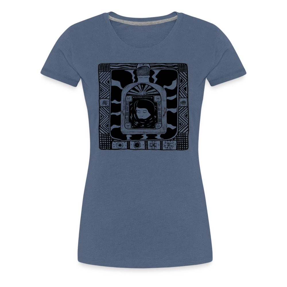 Guadalajara Black Ink Women’s Premium T - heather blue