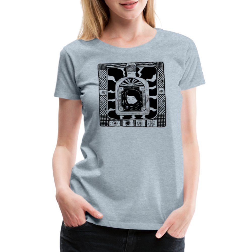 Guadalajara Black Ink Women’s Premium T - heather ice blue