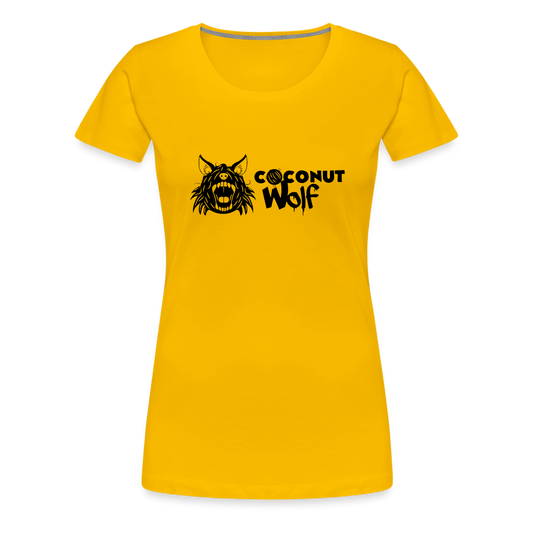 Coconut Wolf Classic Women's Premium T - sun yellow