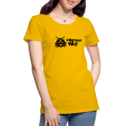 Coconut Wolf Classic Women's Premium T - sun yellow