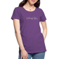 Cloudy Skies Cursive Women’s Premium T - purple