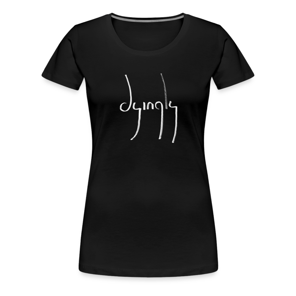 Dyingly Logotype Women’s Premium T - black