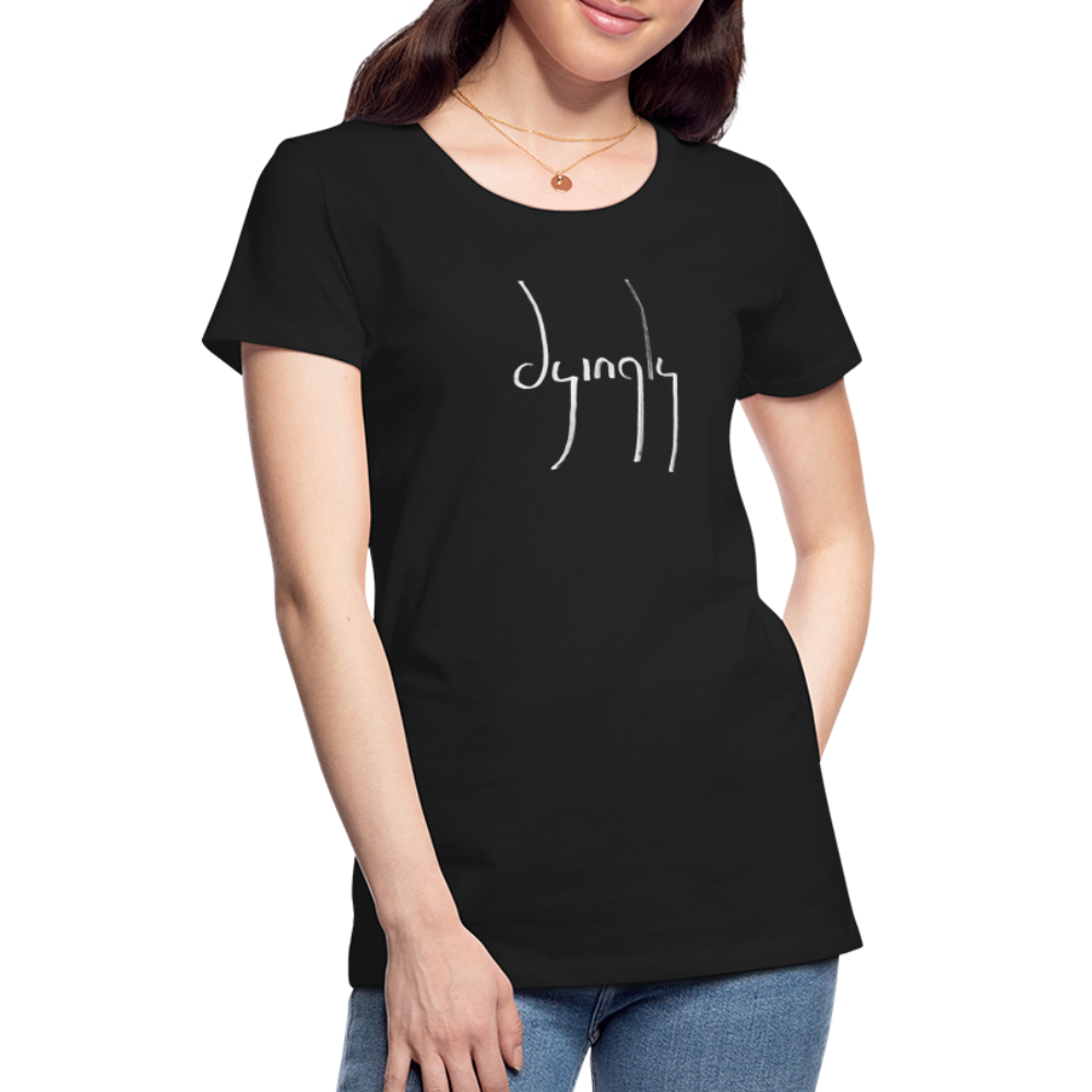 Dyingly Logotype Women’s Premium T - black