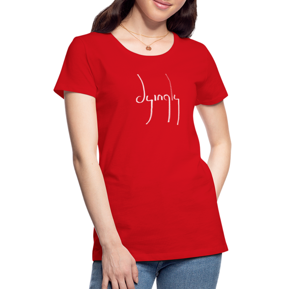 Dyingly Logotype Women’s Premium T - red