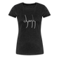 Dyingly Logotype Women’s Premium T - charcoal grey