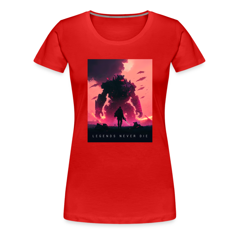 Legends Never Die Women’s Premium T - red