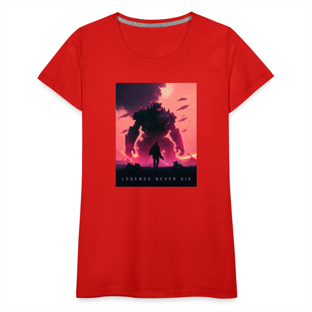 Legends Never Die Women’s Premium T - red