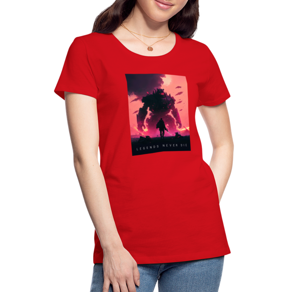 Legends Never Die Women’s Premium T - red