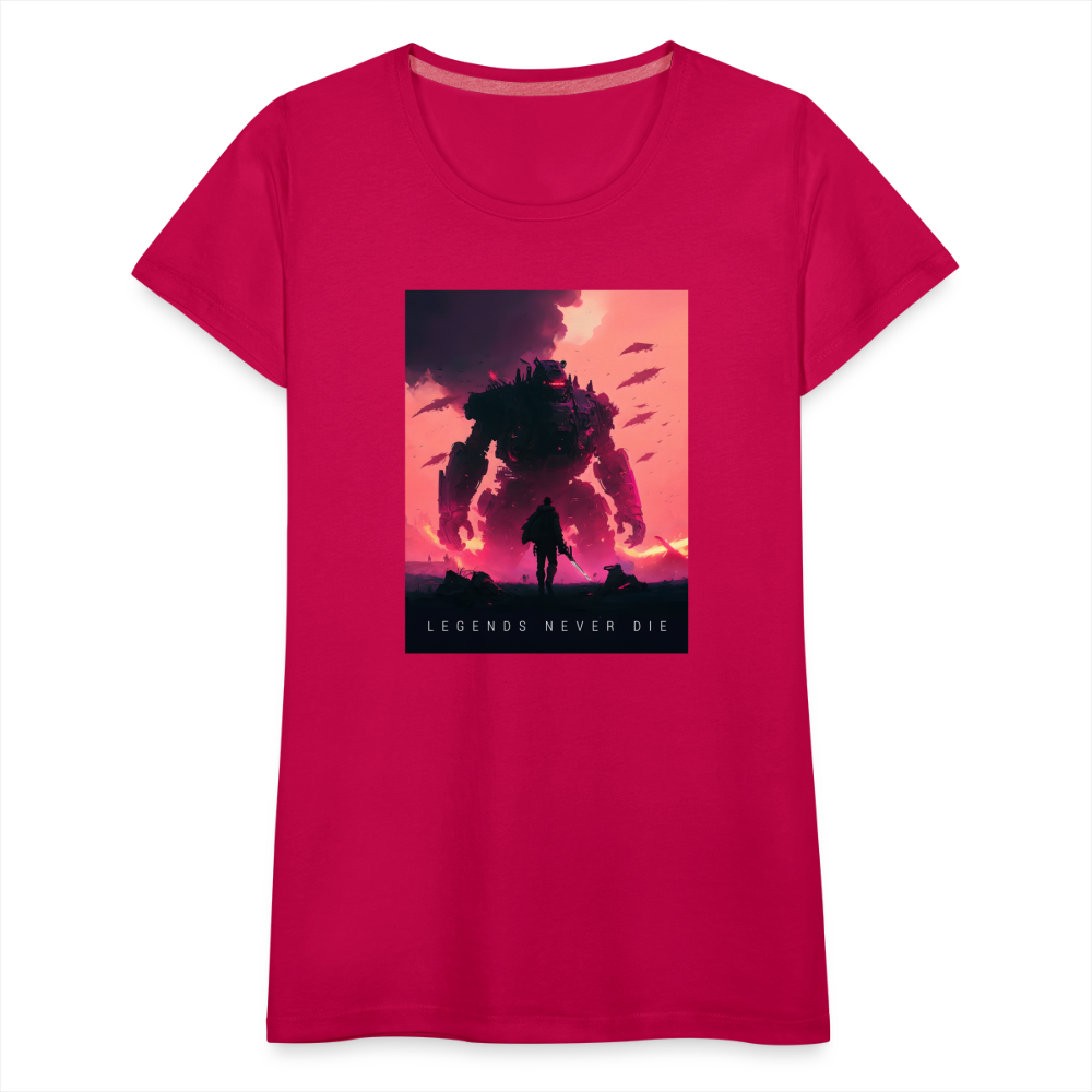 Legends Never Die Women’s Premium T - dark pink